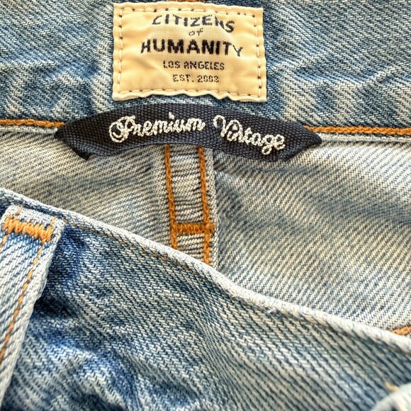 Citizens Of Humanity Liya Jeans Womens 27 Blue Denim High Rise Classic Crop - Picture 8 of 12